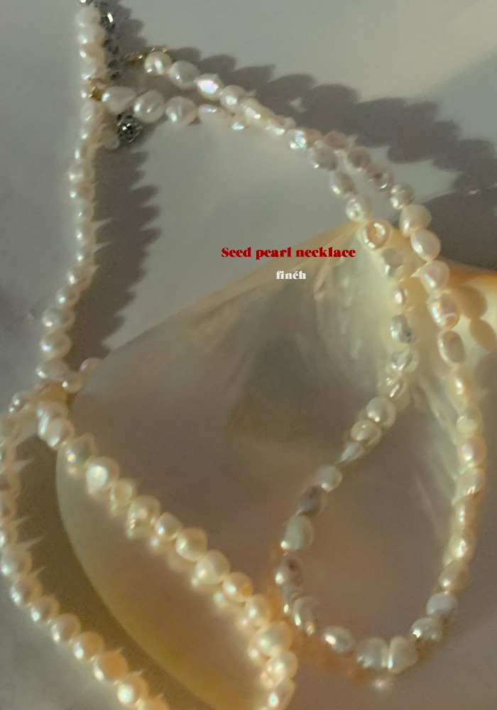Seed pearl necklace