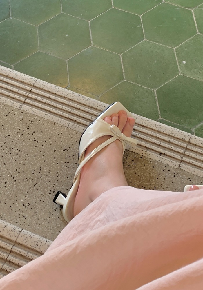Ribbon Sandal 5cm Heel
